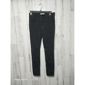 Madewell Roadtripper Jeans Women's 26 Skinny Black Denim Stretch
